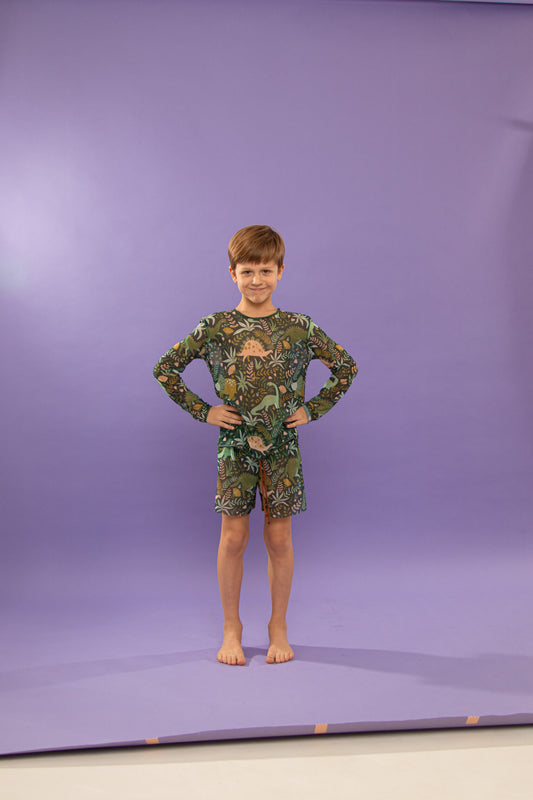 Boy's Shorts Swimsuit Jurassic Park