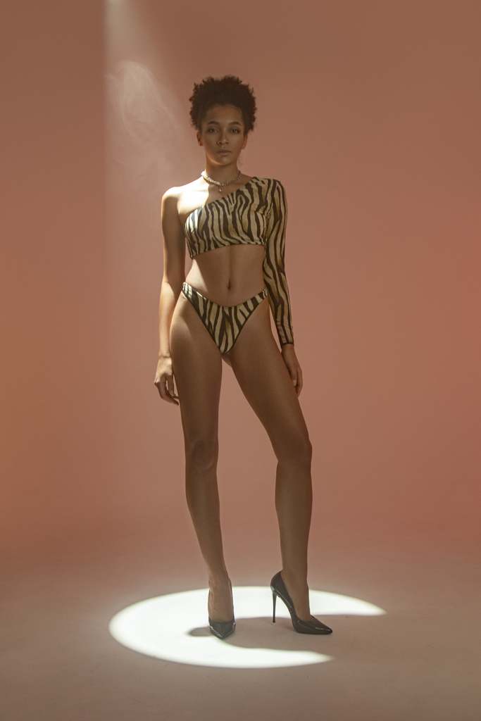 Two-Piece Smart Swimsuit (Melanie Zebra)